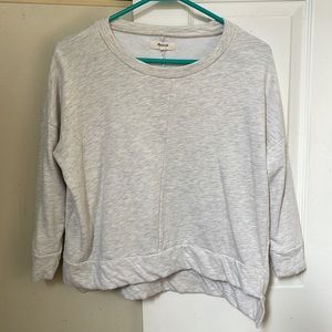 Madewell Long Sleeve Low High light Sweater size small